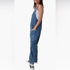 Free People Denim non-stretch Overalls - size S